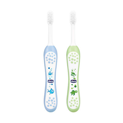 Toothbrush Set Blue + Green 6M-36M